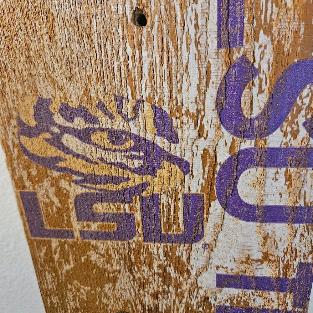 LSU Wooden Bottle Opener Wall Mounted Gifts for Men Beer Lovers‎ NFL